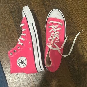Hot pink converse size 11 in women’s